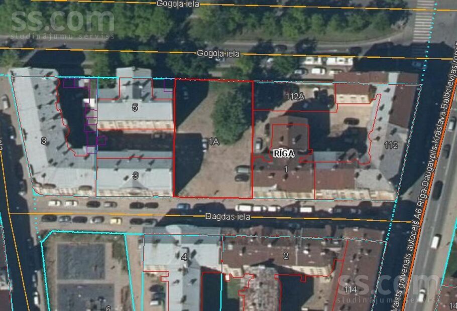 Dagdas 1a, Rīga — zeme