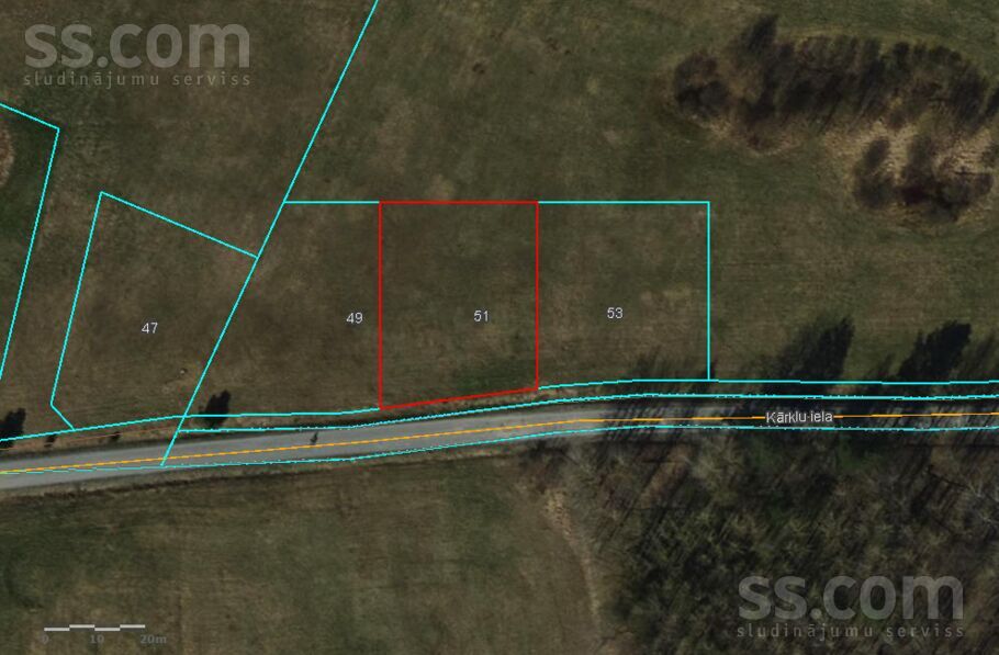 Kārklu iela 51, Ogre un raj., Ikšķile — zeme