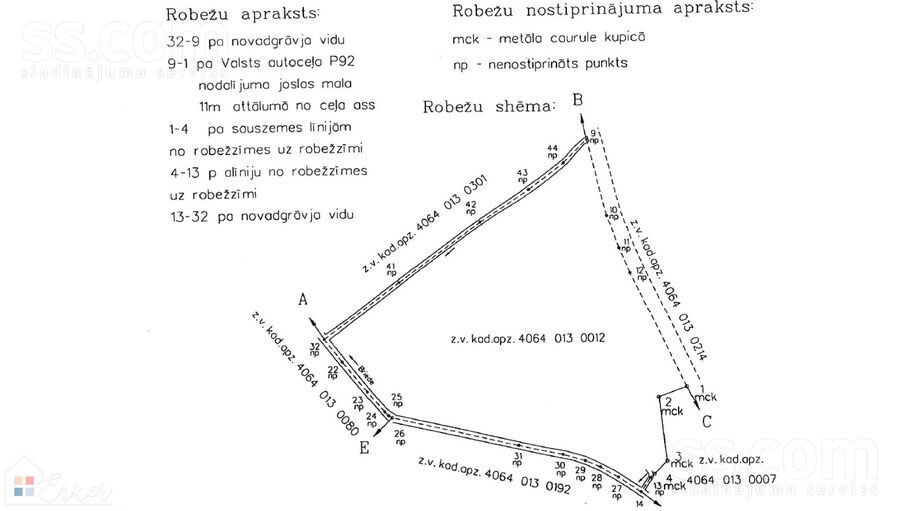 Jaunķezberi, Iecava, Bauska un raj., Iecavas nov. — zeme
