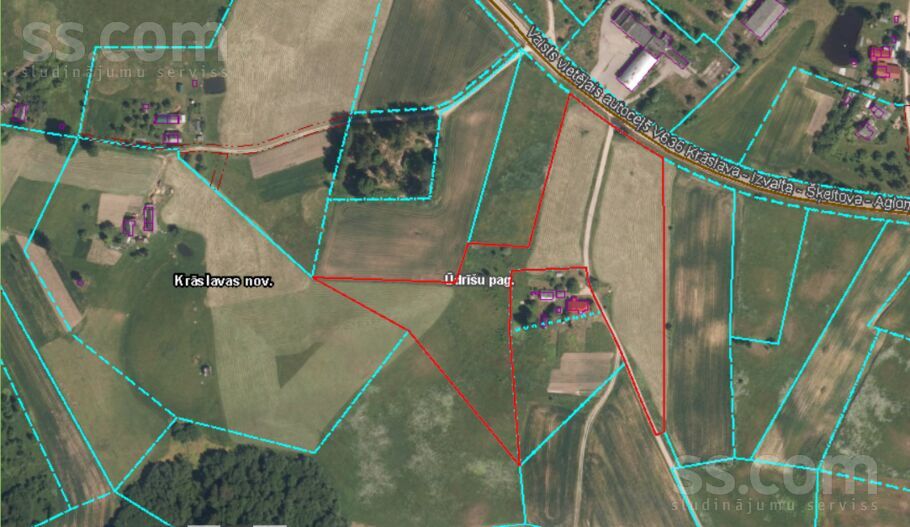 Zeltenes, Krāslava un raj., Ūdrīšu pag. — zeme