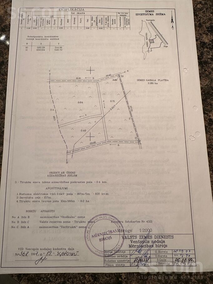 Jaunbirzītes, Usma, Ventspils un raj., Usmas pag. — zeme