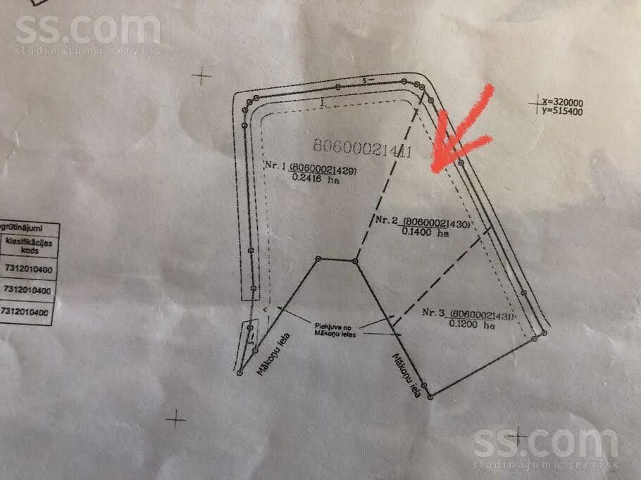 Mākoņu 17, Bukulti, Rīgas rajons, Garkalnes nov. — zeme