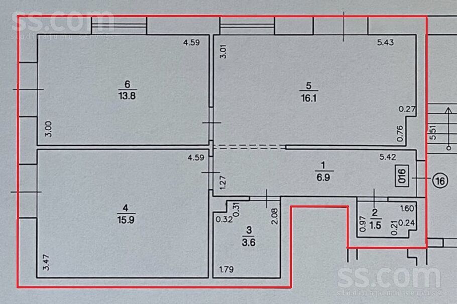 Raiņa 3a, Jelgava un raj., Jelgava — dzivoklis