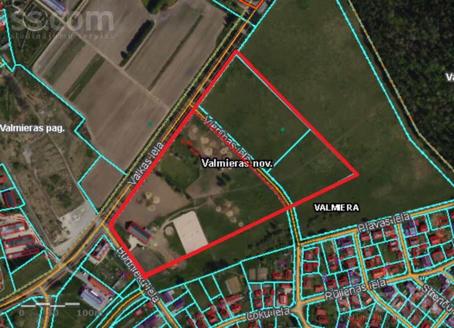 Valkas 58, Valmiera un raj., Valmiera — zeme