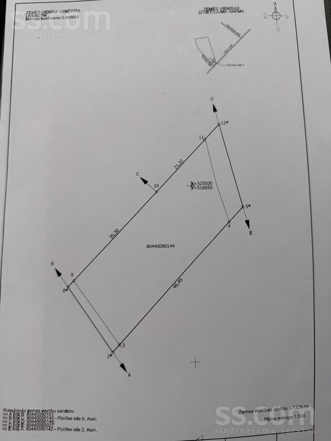Pucītes iela 4, Atari, Rīgas rajons, Ādažu nov. — maja