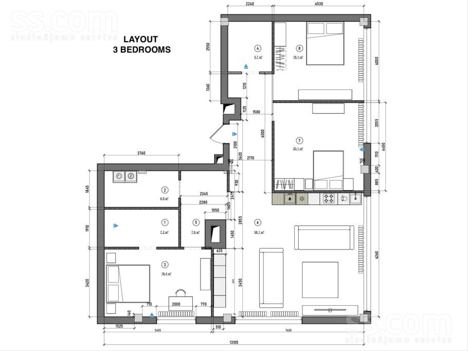 Tīklu iela 11, Jūrmala — dzivoklis