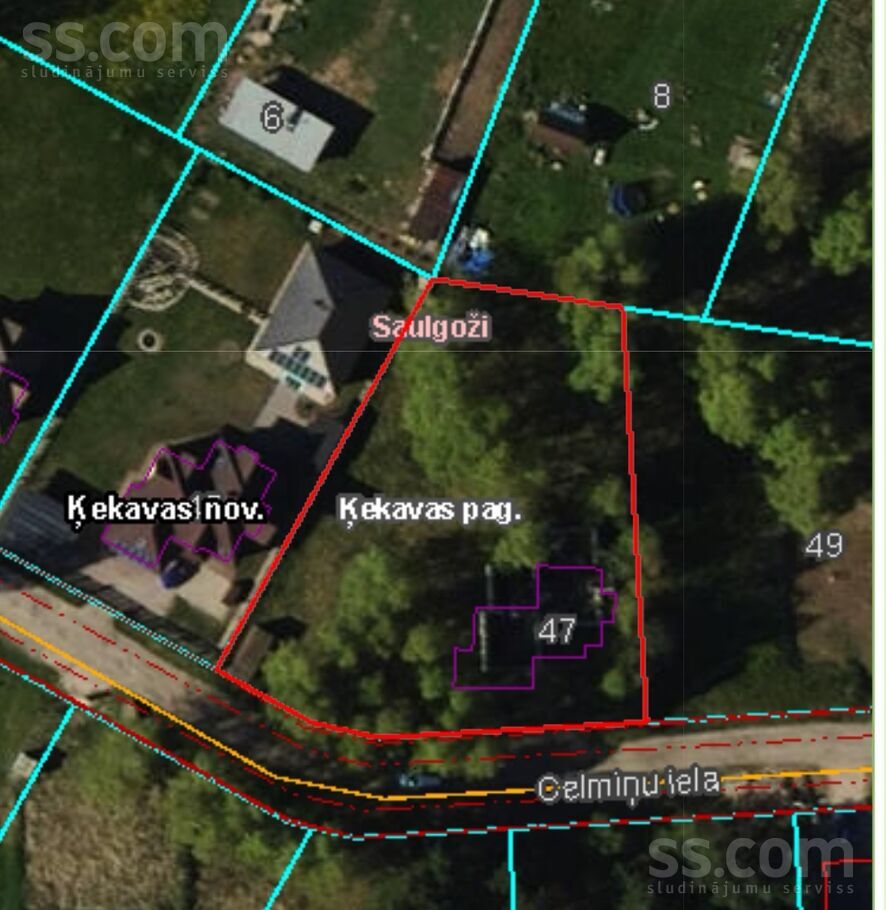 Celmiņu 47, Saulgoži, Rīgas rajons, Ķekavas pag. — zeme
