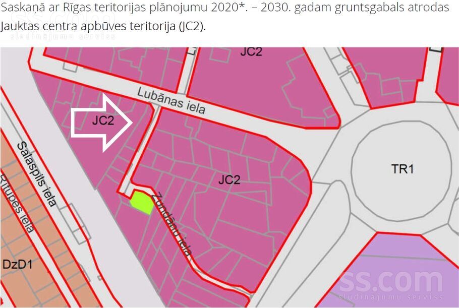 Lubānas 50, Rīga — zeme