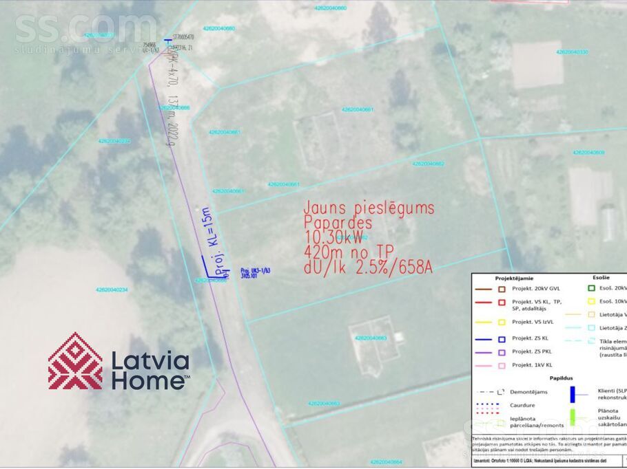 Papardes, Cēsis un raj., Līgatne — zeme