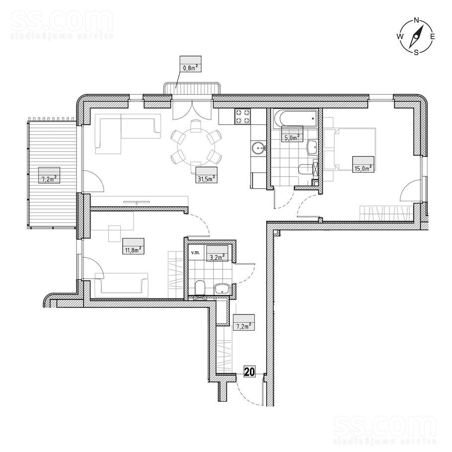 Kaukāza 11, Rīga — dzivoklis