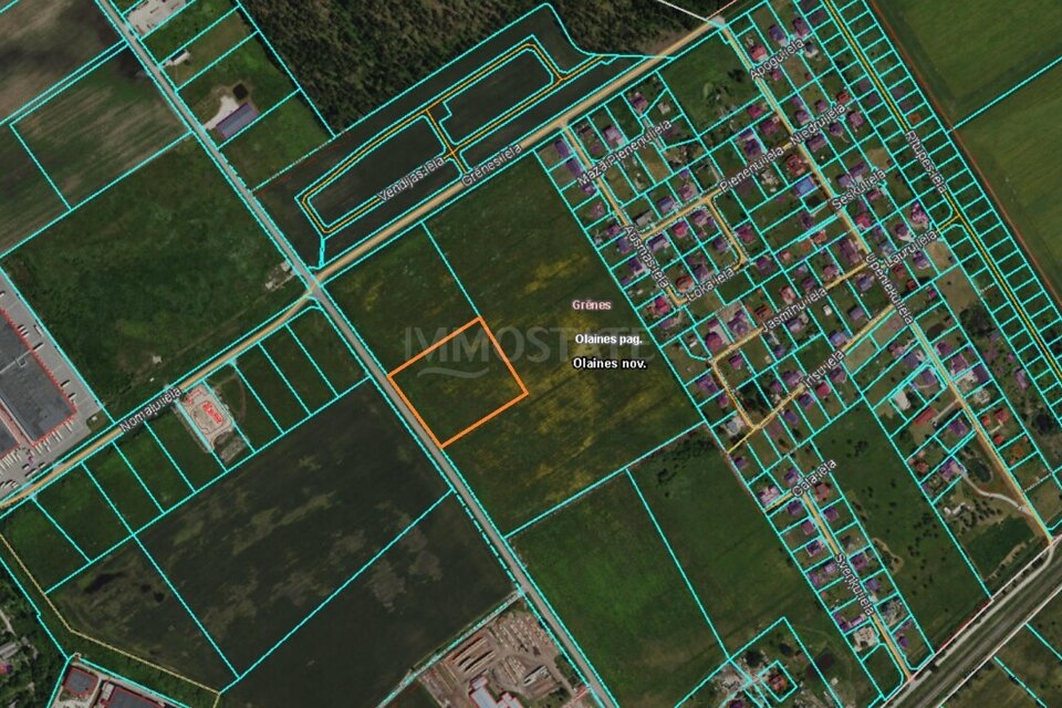 Grēnes iela, Grēnes, Olaines nov.