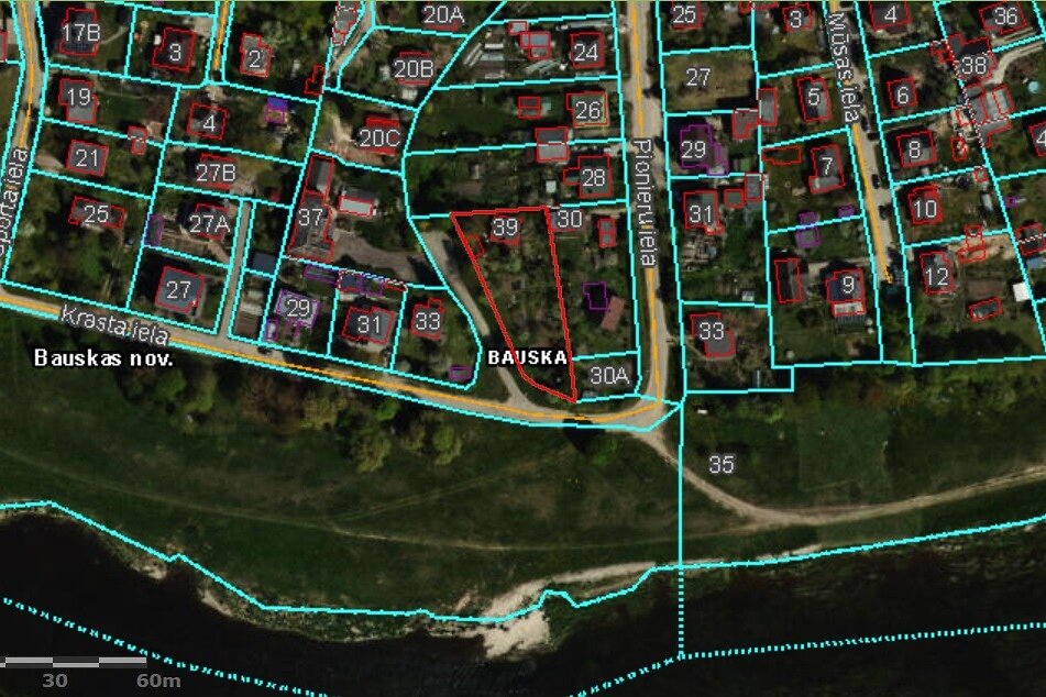 Krasta iela, Bauska, Bauskas nov.