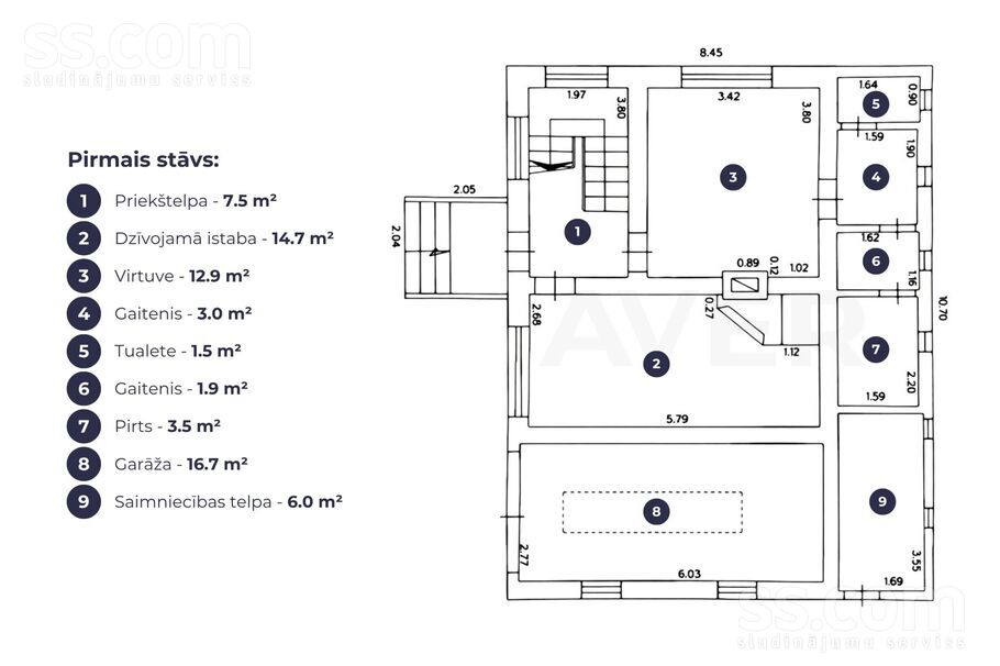 Puriņi 3091, Jāņupe, Rīgas rajons, Olaines pag. — maja