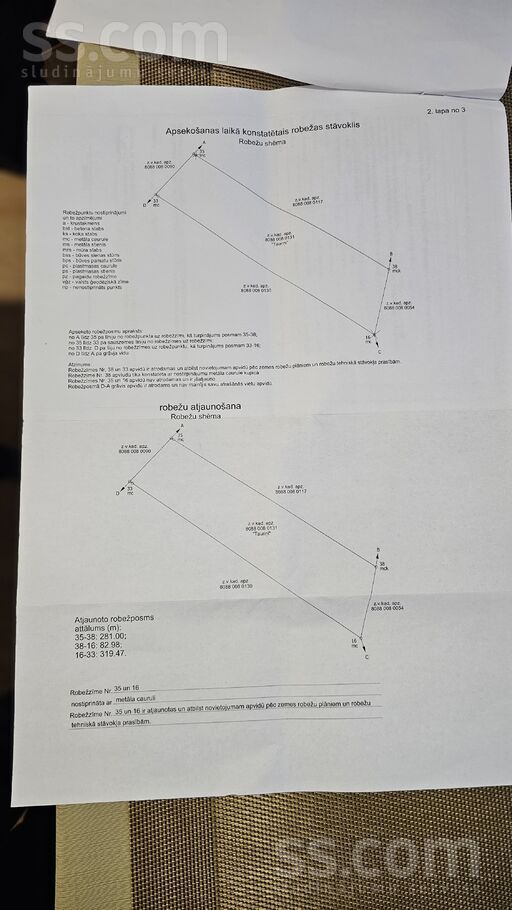 Tauriņi, Pavasari, Rīgas rajons, Salas pag. — zeme