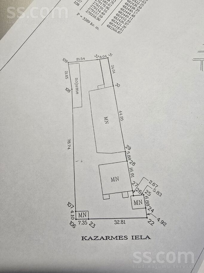 Kazarmes 16a, Jelgava un raj., Jelgava — telpa