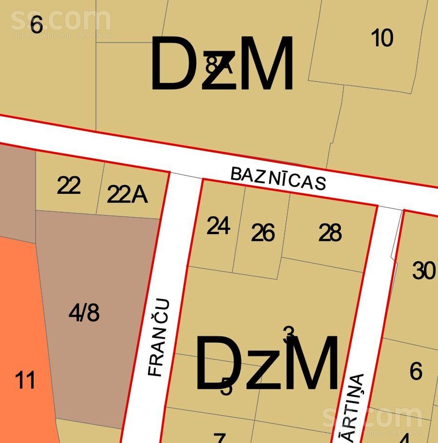 Baznīcas iela 24, Liepāja un raj., Liepāja — zeme