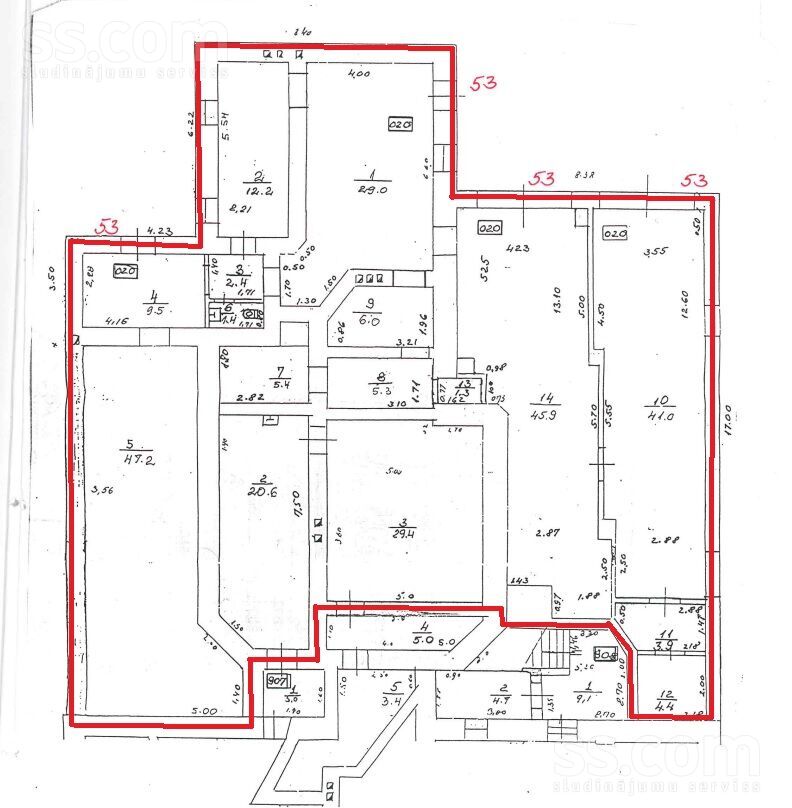 Grīna bulv., Rīga, Āgenskalns — telpa