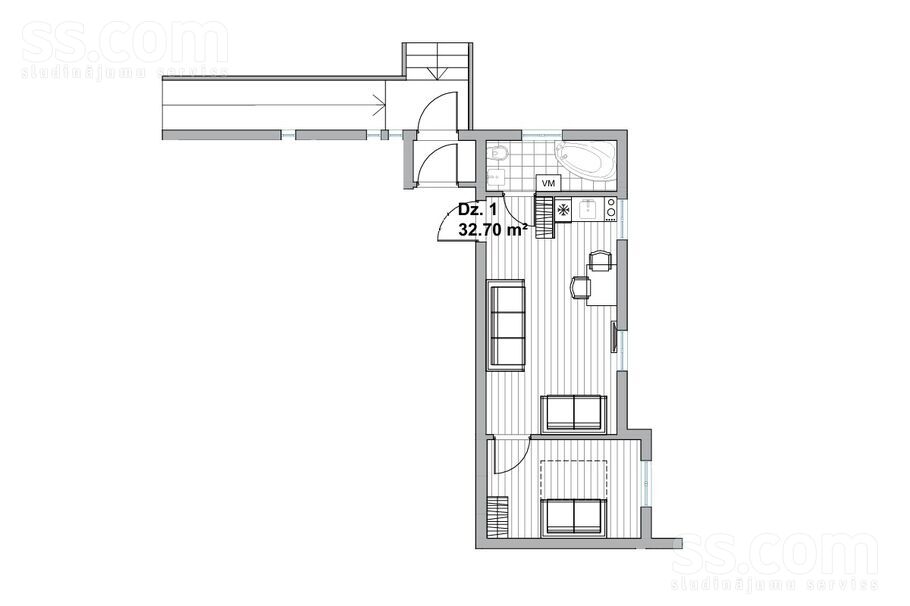 Dzelzceļa iela 3a, Jūrmala — dzivoklis