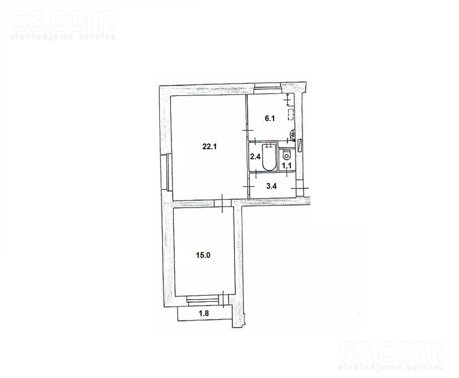 Zeļinska 17, Daugavpils un raj., Daugavpils — dzivoklis