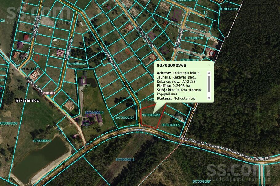 Kreimeņu iela 2, Jaunsils, Rīgas rajons, Ķekavas pag. — zeme