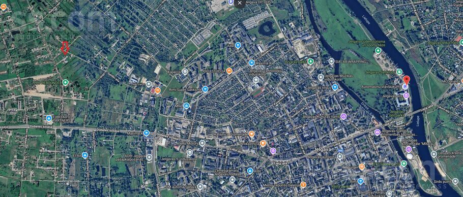 2.līnija 8k, Jelgava un raj., Jelgava — zeme