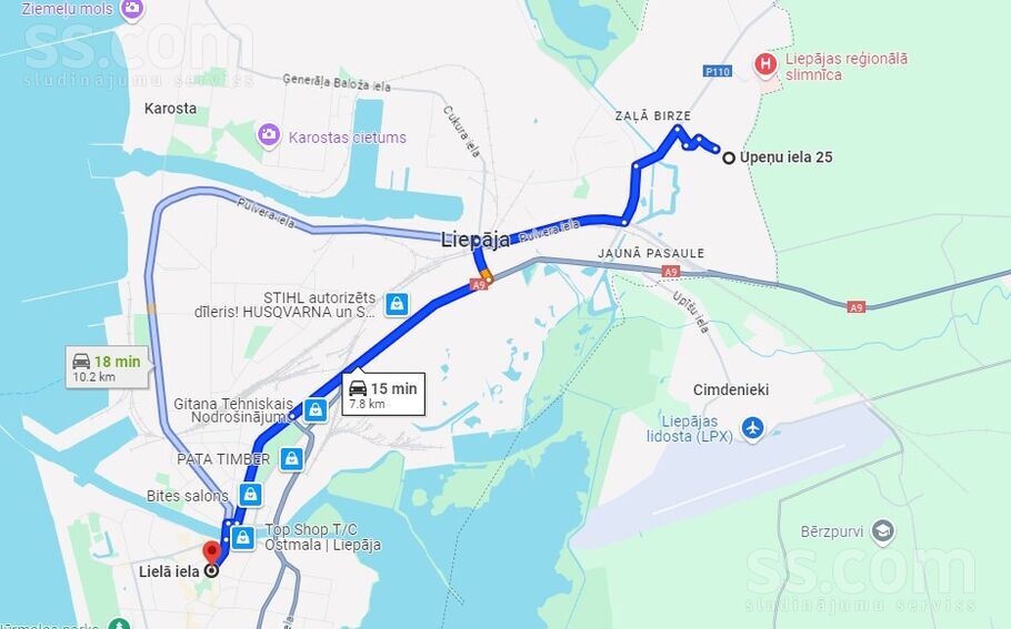 Upeņu iela 25a, Liepāja un raj., Liepāja — zeme