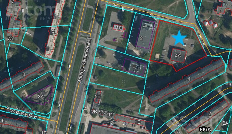 Tīnūžu 4a, Rīga — zeme