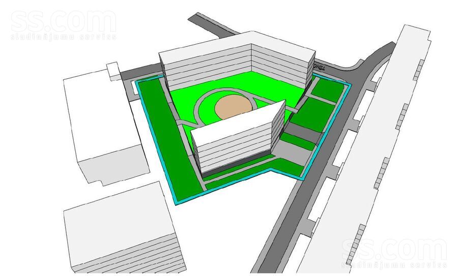 Tīnūžu 4a, Rīga — zeme