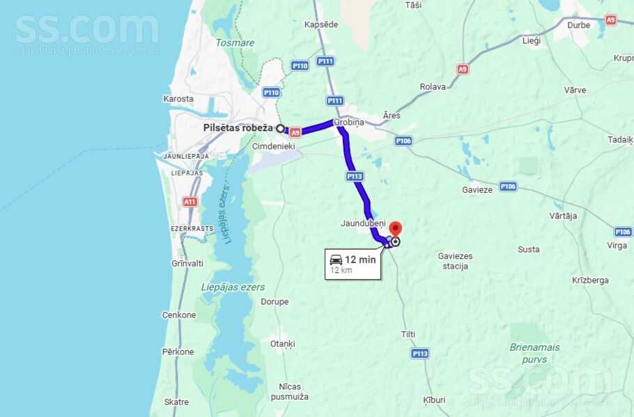 Diždārzi, Liepāja un raj., Grobiņa — zeme