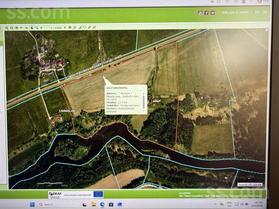 Rungas 1, Limbaži un raj., Ainaži — zeme