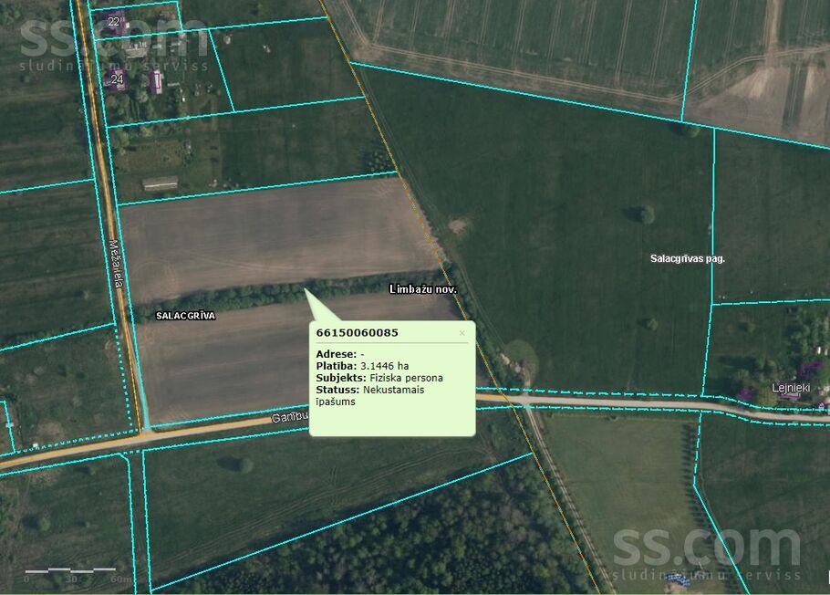 Ganību iela 23, Limbaži un raj., Salacgrīva — zeme