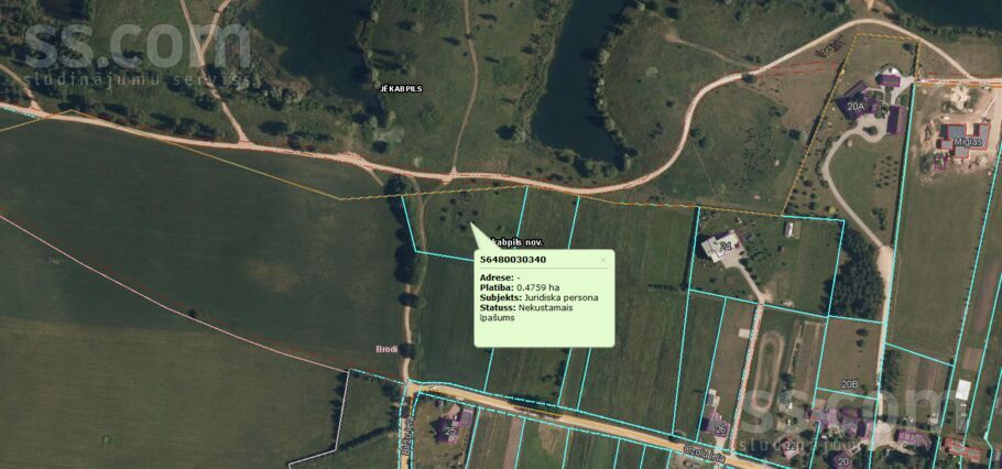 Zīriņu, Jēkabpils un raj., Jēkabpils — zeme