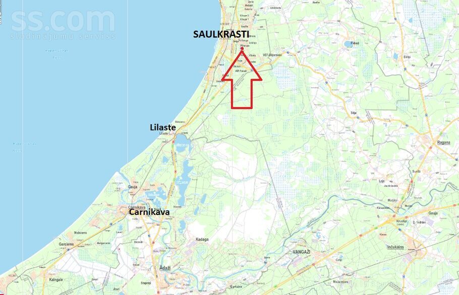 Upes Krasts, Rīgas rajons, Saulkrasti — zeme