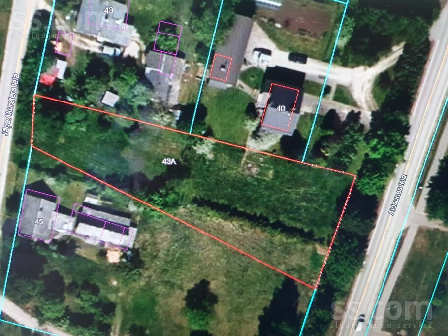 Jāņa Akurātera iela 43a, Jēkabpils un raj., Jēkabpils — zeme