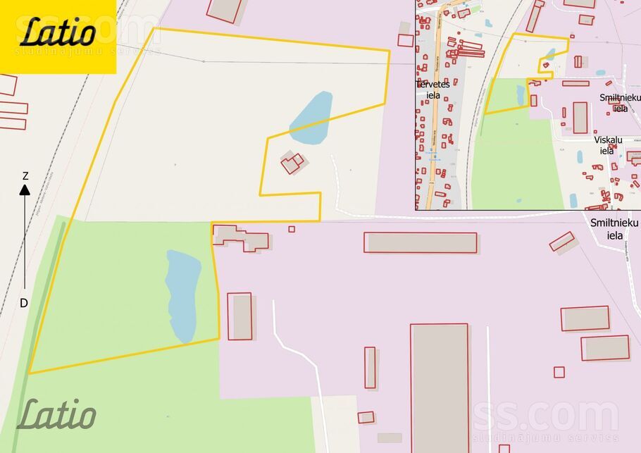 Viskaļu, Jelgava un raj., Jelgava — zeme