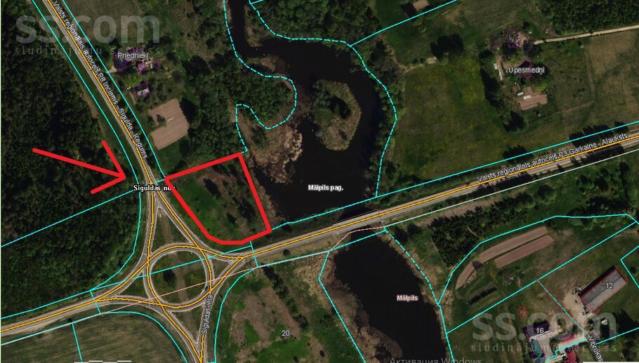 Aplīši, Mālpils, Rīgas rajons, Mālpils pag. — zeme