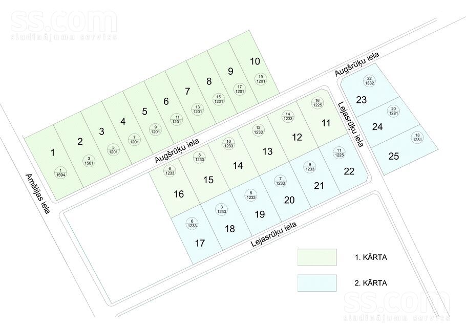 Augšrūķu iela, Piķurgas, Rīgas rajons, Salaspils l. t. — zeme