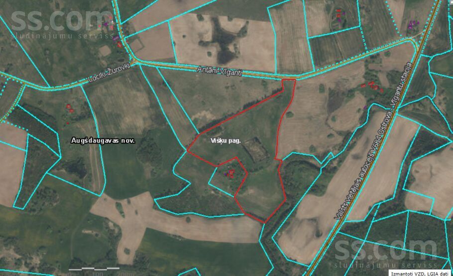 Kosas, Daugavpils un raj., Višķu pag. — zeme