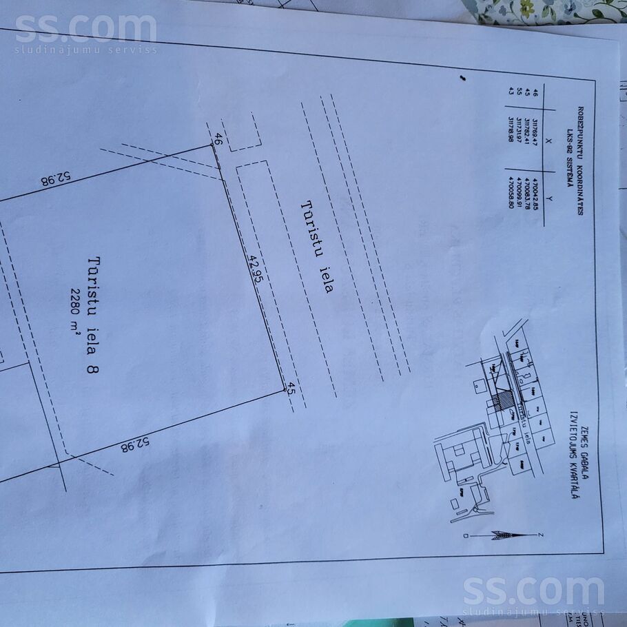 Tūristu iela 8, Jūrmala — zeme