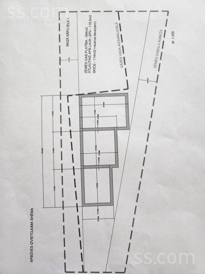 Mazā Kāpu 1, Jūrmala — zeme