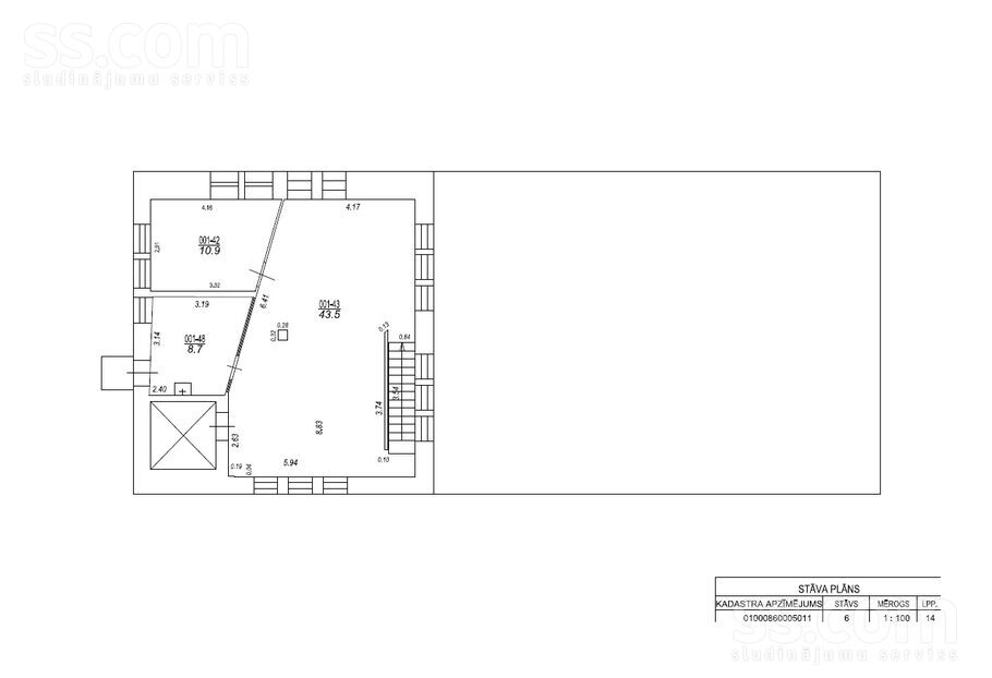 Krimuldas 2a, Rīga, Teika — telpa
