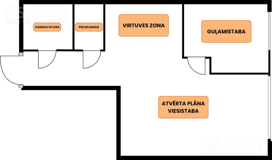 Tērvetes iela 90, Jelgava un raj., Jelgava — dzivoklis