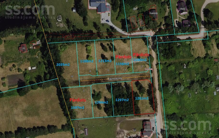 Jaunozolu 1, Ozolnieki, Jelgava un raj., Ozolnieku pag. — zeme