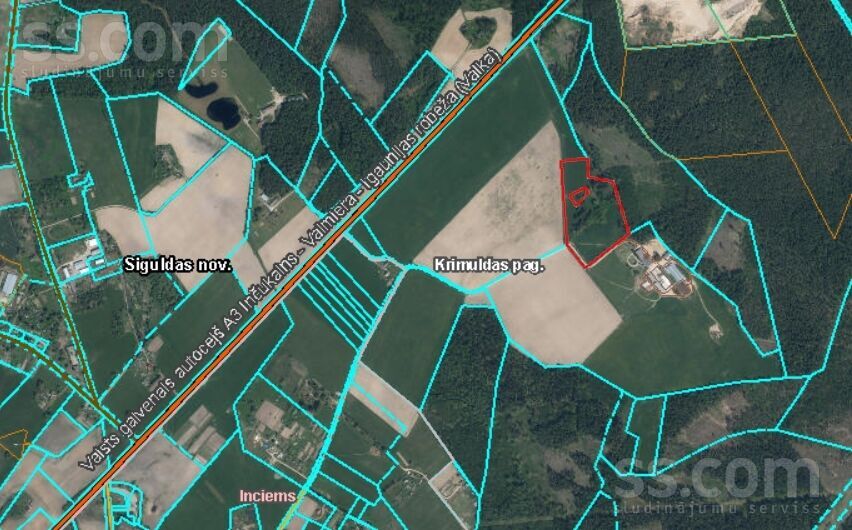 Jaunnamšķēni, Inciems, Rīgas rajons, Krimuldas pag. — zeme