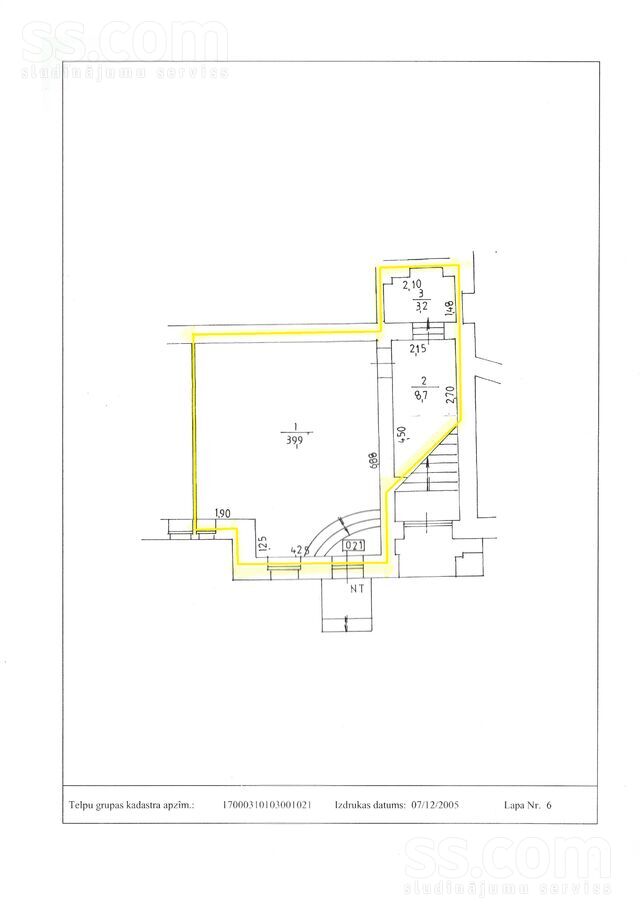 Uliha 15/17, Liepāja un raj., Liepāja — dzivoklis