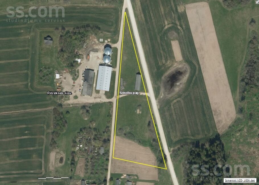 Rozes, Ustroņi, Rēzekne un raj., Sokolku pag. — zeme