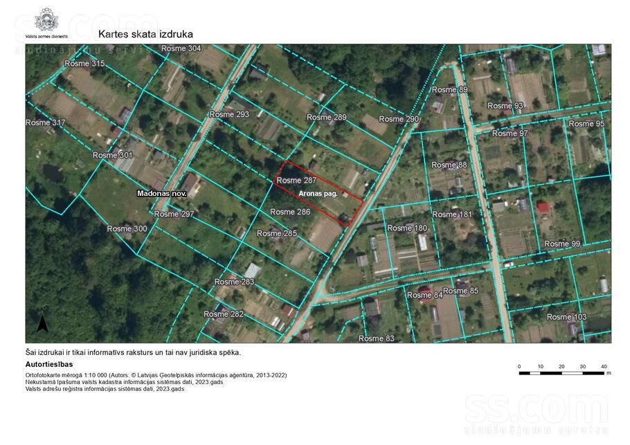 Rosme 287, Madona un raj., Madona — maja