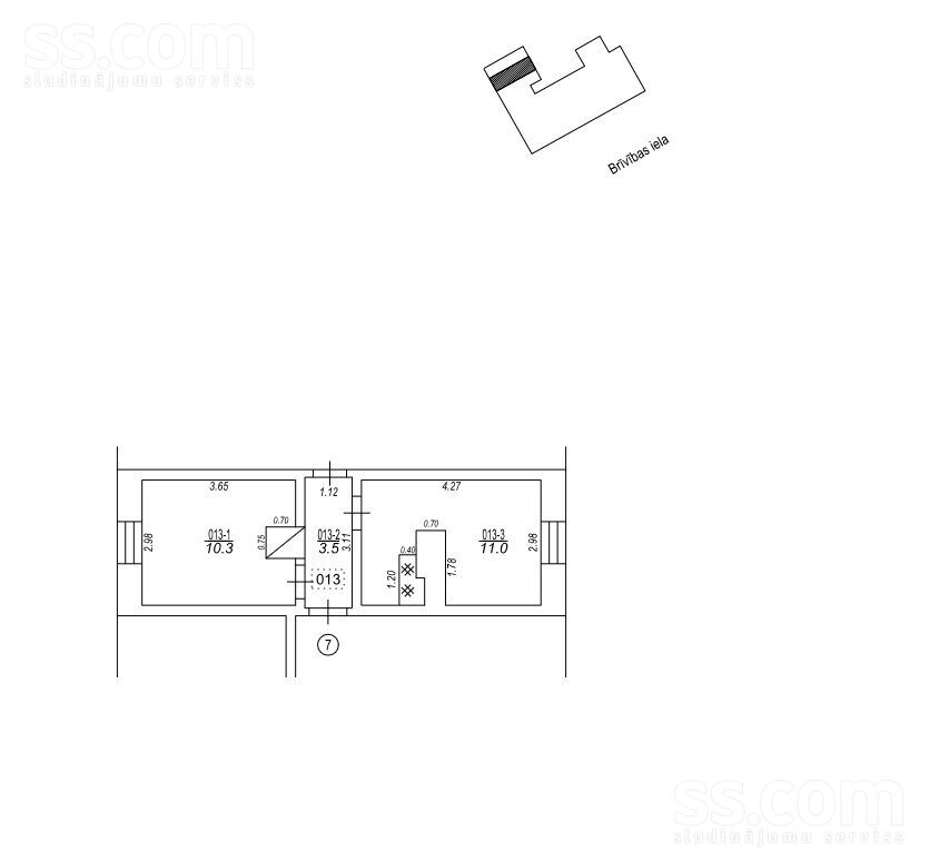 Brīvības iela 16, Gulbene un raj., Gulbene — dzivoklis