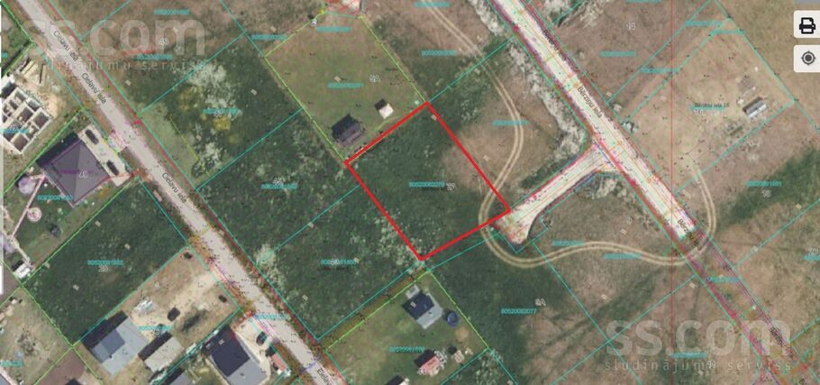 Bērziņa iela 7a, Kalngale, Rīgas rajons, Carnikavas nov. — zeme