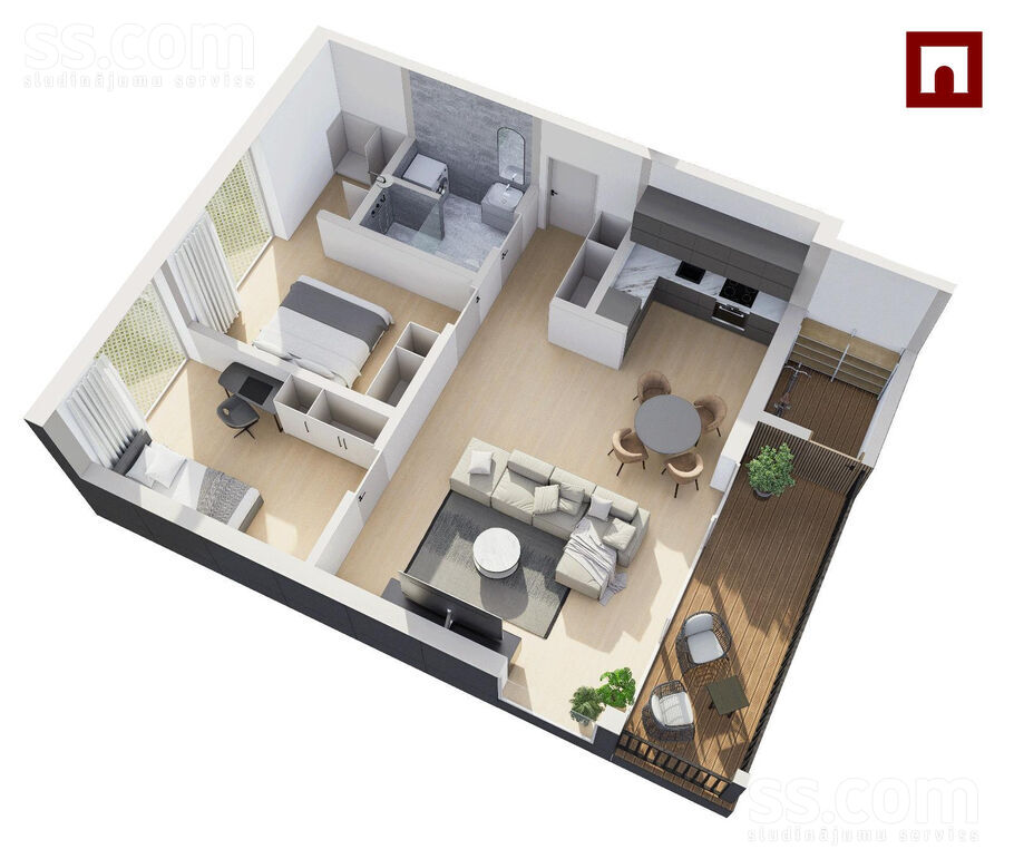 Alūksnes 2, Rīgas rajons, Salaspils — dzivoklis